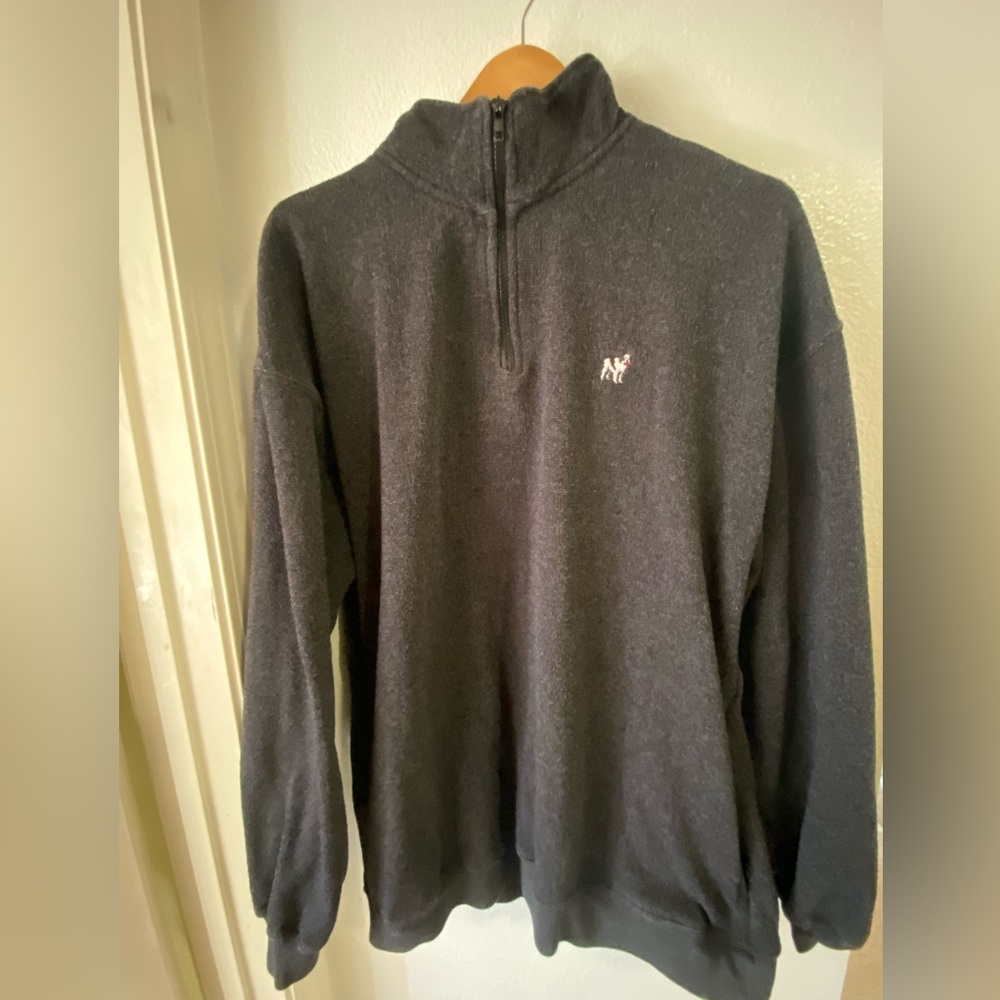 Big Dogs Charcoal Quarter Zip Sweater
